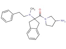 1-({2-[methyl(2-phenylethyl)amino]-2,3-dihydro-1H-inden-2-yl}carbonyl)-3-pyrrolidinamine