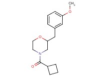4-(cyclobutylcarbonyl)-2-(3-methoxybenzyl)morpholine