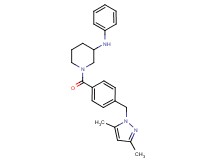 1-{4-[(3,5-dimethyl-1H-pyrazol-1-yl)methyl]benzoyl}-N-phenyl-3-piperidinamine