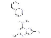 N,2,5-trimethyl-N-(3-quinolinylmethyl)pyrazolo[1,5-a]pyrimidin-7-amine