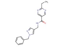 N-[(1-benzyl-1H-pyrazol-4-yl)methyl]-2-ethyl-5-pyrimidinecarboxamide