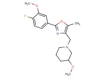 1-{[2-(4-fluoro-3-methoxyphenyl)-5-methyl-1,3-oxazol-4-yl]methyl}-3-methoxypiperidine