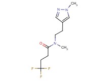 4,4,4-trifluoro-N-methyl-N-[2-(1-methyl-1H-pyrazol-4-yl)ethyl]butanamide