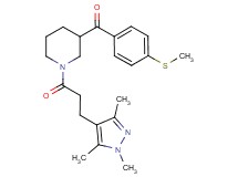 [4-(methylthio)phenyl]{1-[3-(1,3,5-trimethyl-1H-pyrazol-4-yl)propanoyl]-3-piperidinyl}methanone
