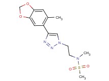 N-methyl-N-{2-[4-(6-methyl-1,3-benzodioxol-5-yl)-1H-1,2,3-triazol-1-yl]ethyl}methanesulfonamide
