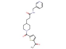 3-{1-[(5-acetyl-2-thienyl)carbonyl]-4-piperidinyl}-N-(3-pyridinylmethyl)propanamide