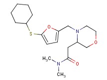 2-(4-{[5-(cyclohexylthio)-2-furyl]methyl}-3-morpholinyl)-N,N-dimethylacetamide