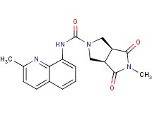 (3aR*,6aS*)-5-methyl-N-(2-methylquinolin-8-yl)-4,6-dioxohexahydropyrrolo[3,4-c]pyrrole-2(1H)-carboxamide