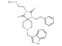 8-(1H-indol-3-ylmethyl)-3-(2-methoxyethyl)-1-(2-phenylethyl)-1,3,8-triazaspiro[4.5]decane-2,4-dione