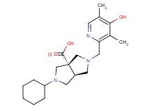 rel-(3aS,6aS)-2-cyclohexyl-5-[(4-hydroxy-3,5-dimethyl-2-pyridinyl)methyl]hexahydropyrrolo[3,4-c]pyrrole-3a(1H)-carboxylic acid