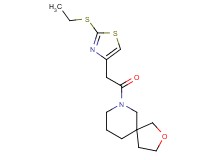 7-{[2-(ethylthio)-1,3-thiazol-4-yl]acetyl}-2-oxa-7-azaspiro[4.5]decane