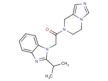 7-[(2-isopropyl-1H-benzimidazol-1-yl)acetyl]-5,6,7,8-tetrahydroimidazo[1,5-a]pyrazine