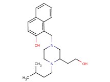 1-{[3-(2-hydroxyethyl)-4-(3-methylbutyl)-1-piperazinyl]methyl}-2-naphthol