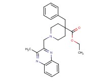 ethyl 4-benzyl-1-[(3-methyl-2-quinoxalinyl)methyl]-4-piperidinecarboxylate