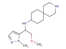 N-[2-methoxy-1-(1-methyl-1H-pyrazol-5-yl)ethyl]-3-azaspiro[5.5]undecan-9-amine dihydrochloride