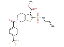 methyl 2-[(allylamino)sulfonyl]-6-[4-(trifluoromethyl)benzoyl]-4,5,6,7-tetrahydrothieno[2,3-c]pyridine-3-carboxylate