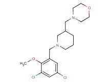 4-{[1-(3,5-dichloro-2-methoxybenzyl)piperidin-3-yl]methyl}morpholine