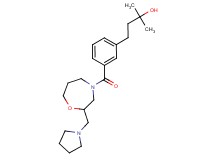 2-methyl-4-(3-{[2-(1-pyrrolidinylmethyl)-1,4-oxazepan-4-yl]carbonyl}phenyl)-2-butanol