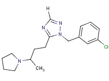 1-(3-chlorobenzyl)-5-(3-pyrrolidin-1-ylbutyl)-1H-1,2,4-triazole