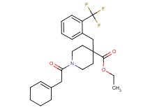 ethyl 1-(1-cyclohexen-1-ylacetyl)-4-[2-(trifluoromethyl)benzyl]-4-piperidinecarboxylate