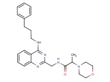 2-(4-morpholinyl)-N-({4-[(3-phenylpropyl)amino]-2-quinazolinyl}methyl)propanamide