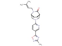 (1S*,5R*)-6-(3-methyl-2-buten-1-yl)-3-[5-(3-methyl-1,2,4-oxadiazol-5-yl)-2-pyridinyl]-3,6-diazabicyclo[3.2.2]nonan-7-one