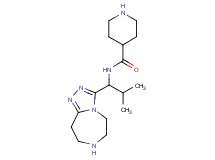 N-[2-methyl-1-(6,7,8,9-tetrahydro-5H-[1,2,4]triazolo[4,3-d][1,4]diazepin-3-yl)propyl]piperidine-4-carboxamide