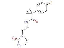 1-(4-fluorophenyl)-N-[2-(2-oxo-1-imidazolidinyl)ethyl]cyclopropanecarboxamide