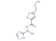 3-propyl-N-[1-(1H-1,2,4-triazol-5-yl)ethyl]-1H-pyrazole-5-carboxamide