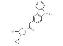 (3R*,4S*)-4-cyclopropyl-1-[(9-methyl-9H-carbazol-3-yl)acetyl]pyrrolidin-3-amine