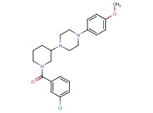 1-[1-(3-chlorobenzoyl)-3-piperidinyl]-4-(4-methoxyphenyl)piperazine