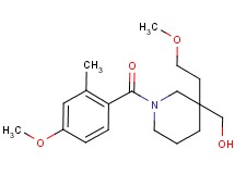 [3-(2-methoxyethyl)-1-(4-methoxy-2-methylbenzoyl)-3-piperidinyl]methanol