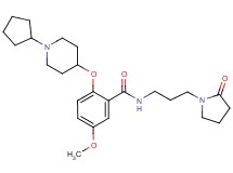 2-[(1-cyclopentyl-4-piperidinyl)oxy]-5-methoxy-N-[3-(2-oxo-1-pyrrolidinyl)propyl]benzamide
