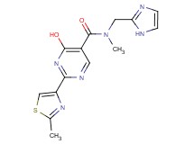 4-hydroxy-N-(1H-imidazol-2-ylmethyl)-N-methyl-2-(2-methyl-1,3-thiazol-4-yl)pyrimidine-5-carboxamide