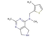 N,2-dimethyl-N-[(3-methyl-2-thienyl)methyl]-6,7-dihydro-5H-pyrrolo[3,4-d]pyrimidin-4-amine