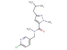 N-[(6-chloro-3-pyridinyl)methyl]-3-isobutyl-N,1-dimethyl-1H-pyrazole-5-carboxamide
