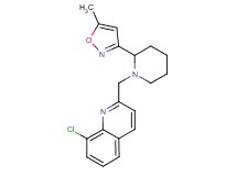 8-chloro-2-{[2-(5-methylisoxazol-3-yl)piperidin-1-yl]methyl}quinoline