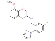 N-[5-fluoro-2-(1H-pyrazol-1-yl)benzyl]-8-methoxy-3-chromanamine