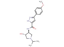N-[(3S*,4S*)-4-hydroxy-1-isopropyl-3-pyrrolidinyl]-3-(4-methoxyphenyl)-1H-pyrazole-5-carboxamide