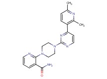 2-{4-[4-(2,6-dimethylpyridin-3-yl)pyrimidin-2-yl]piperazin-1-yl}nicotinamide