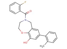 4-(2-fluorobenzoyl)-7-(2-methylphenyl)-2,3,4,5-tetrahydro-1,4-benzoxazepin-9-ol
