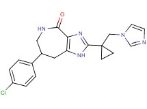 7-(4-chlorophenyl)-2-[1-(1H-imidazol-1-ylmethyl)cyclopropyl]-5,6,7,8-tetrahydroimidazo[4,5-c]azepin-4(1H)-one