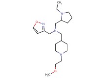 1-(1-ethyl-2-pyrrolidinyl)-N-(3-isoxazolylmethyl)-N-{[1-(2-methoxyethyl)-4-piperidinyl]methyl}methanamine
