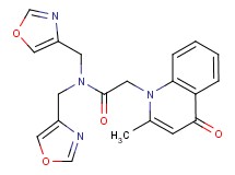 2-(2-methyl-4-oxoquinolin-1(4H)-yl)-N,N-bis(1,3-oxazol-4-ylmethyl)acetamide