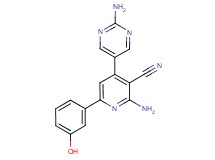 2-amino-4-(2-aminopyrimidin-5-yl)-6-(3-hydroxyphenyl)nicotinonitrile
