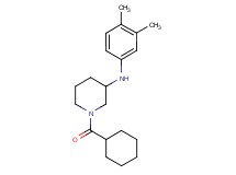 1-(cyclohexylcarbonyl)-N-(3,4-dimethylphenyl)-3-piperidinamine