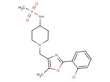 N-(1-{[2-(2-chlorophenyl)-5-methyl-1,3-oxazol-4-yl]methyl}piperidin-4-yl)methanesulfonamide