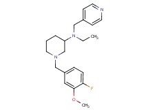 N-ethyl-1-(4-fluoro-3-methoxybenzyl)-N-(4-pyridinylmethyl)-3-piperidinamine