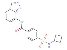 4-[(cyclobutylamino)sulfonyl]-N-[1,2,4]triazolo[4,3-a]pyridin-8-ylbenzamide