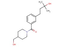 4-(3-{[4-(hydroxymethyl)-1-piperidinyl]carbonyl}phenyl)-2-methyl-2-butanol